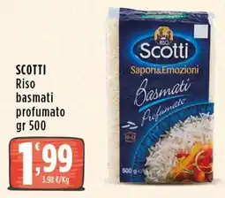 Rossotono Carrefour Scotti Riso basmati profumato offerta