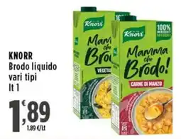 Rossotono Carrefour Knorr Brodo liquido offerta