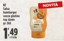 Rossotono Carrefour Salsa hamburger senza glutine offerta