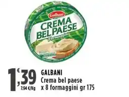 Rossotono Carrefour Galbani Crema bel paese offerta