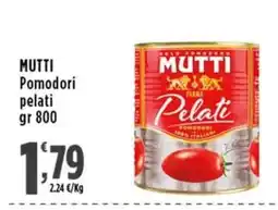 Rossotono Carrefour Mutti Pomodori pelati offerta