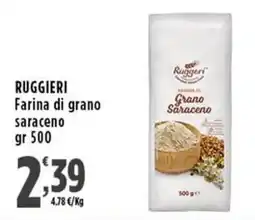 Rossotono Carrefour Ruggieri Farina di grano saraceno offerta