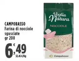 Rossotono Carrefour Farina di nocciole sguisciate Voglia di Natura offerta