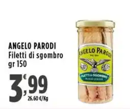 Rossotono Carrefour Filetti di sgombro Angelo Parodi offerta