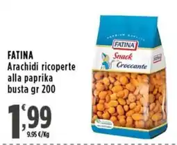 Rossotono Carrefour Fatina Arachidi ricoperte alla paprika offerta