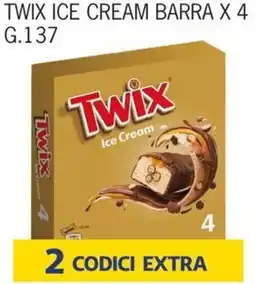 Rossotono Carrefour Twix ice cream barra offerta