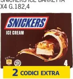 Rossotono Carrefour Snickers ice cream offerta