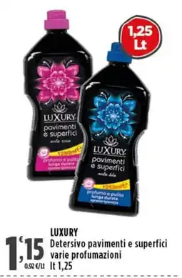 Rossotono Carrefour Luxury Detersivo pavimenti e superfici offerta