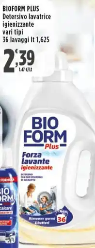 Rossotono Carrefour Bioform plus Detersivo lavatrice igienizzante offerta