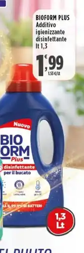 Rossotono Carrefour Bioform Plus disinfettante per il bucato offerta