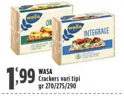 Rossotono Carrefour WASA Crackers offerta