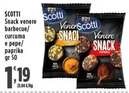 Rossotono Carrefour Scotti Snack venere offerta