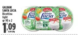 Rossotono Carrefour Galbani Santa Lucia Ricottina light offerta