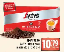 Rossotono Carrefour Segafredo Caffè intermezzo macinato offerta