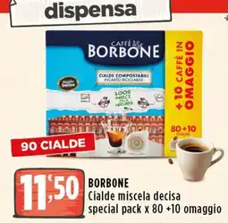 Rossotono Carrefour Cialde miscela decisa Borbone offerta