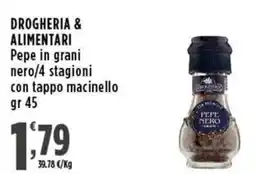 Rossotono Carrefour Pepe nero in grani offerta