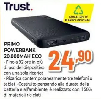 Trust Powerbank 20.000mAh Eco