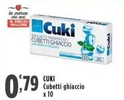 Rossotono Carrefour Cuki Cubetti ghiaccio offerta