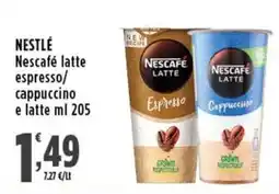 Rossotono Carrefour Nescafé latte espresso/cappuccino offerta
