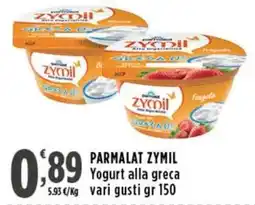 Rossotono Carrefour Parmalat Zymil Yogurt alla greca offerta