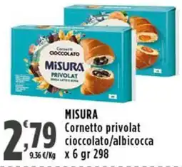 Rossotono Carrefour Misura cornetto privolat cioccolato albicocca offerta