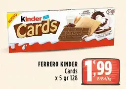 Rossotono Carrefour Ferrero Kinder Cards offerta