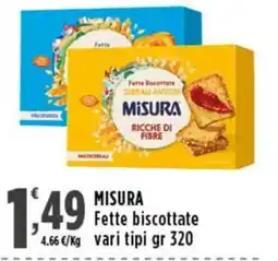 Rossotono Carrefour Misura fette biscottate offerta