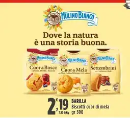 Rossotono Carrefour Biscotti cuor di mela offerta