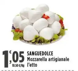 Rossotono Carrefour Sanguedolce Mozzarella artigianale offerta