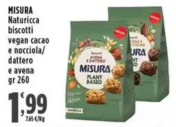 Rossotono Carrefour Biscotti avena e dattero Misura offerta