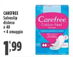 Rossotono Carrefour Carefree Salvasilip disteso offerta
