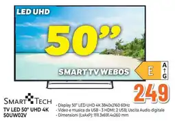 Extracoop Smart Tech TV LED 50" UHD 4K offerta