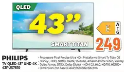 Extracoop Philips TV QLED 43" UHD 4K offerta