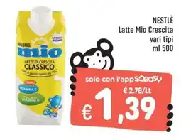 Rossotono Carrefour Nestlé Latte Mio Crescita Classico offerta