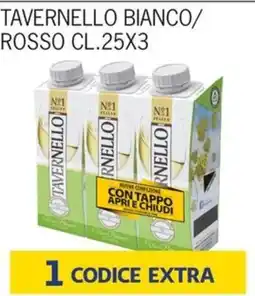 Rossotono Carrefour Tavernello bianco/rosso offerta