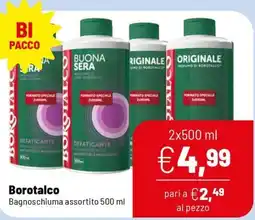 Caddy's Borotalco Bagnoschiuma assortito offerta