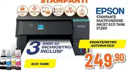 Extracoop Epson stampante multifunzione inkjet eco tank ET2951 offerta