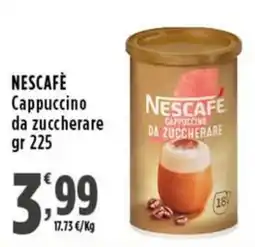 Rossotono Carrefour Nescafé Cappuccino da zuccherare offerta