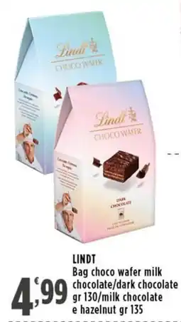 Rossotono Carrefour Lindt choco wafer offerta