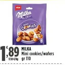 Rossotono Carrefour Milka Mini cookies/wafers offerta