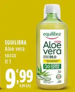 Rossotono Carrefour Equilibra Aloe vera succo offerta
