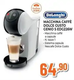 Extracoop DeLonghi macchina caffè Dolce Gusto Genio S offerta