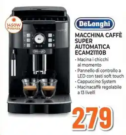 Extracoop DeLonghi macchina caffè super automatica ecam21110b offerta