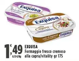 Rossotono Carrefour Exquisa Formaggio fresco cremoso alla capra offerta