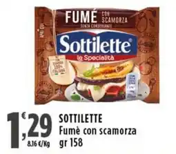 Rossotono Carrefour Sottilette Fumé con scamorza offerta