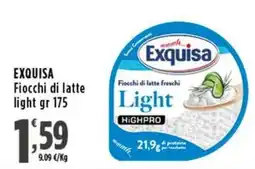 Rossotono Carrefour Exquisa Fiocchi di latte light offerta