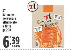 Rossotono Carrefour It Salmone Norvegese affumicato a fette offerta