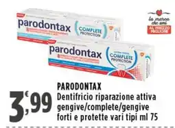 Rossotono Carrefour Parodontax dentifricio riparazione attiva offerta