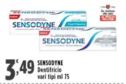 Rossotono Carrefour Sensodyne Dentifricio offerta