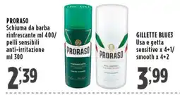 Rossotono Carrefour Schiuma da barba Proraso offerta